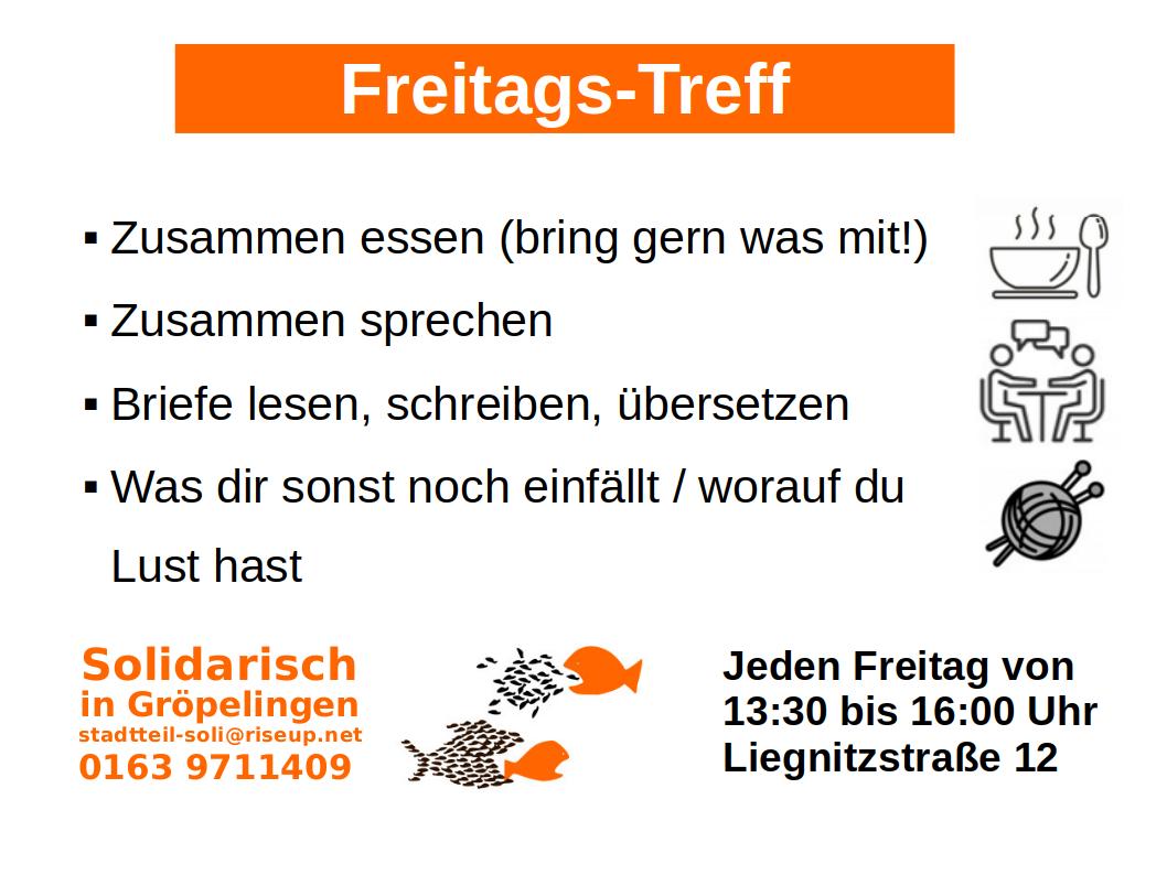 Read more about the article Offener Freitags-Treff