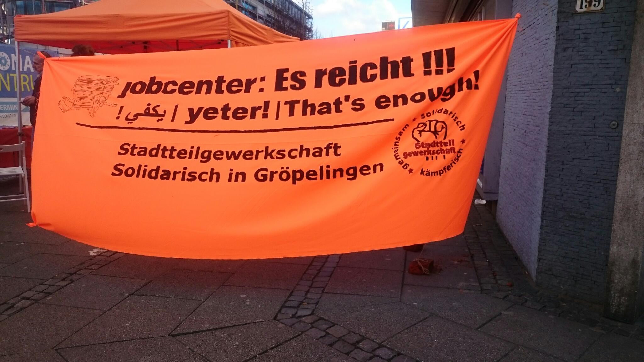 Read more about the article Kundgebung „Jobcenter – es reicht!“