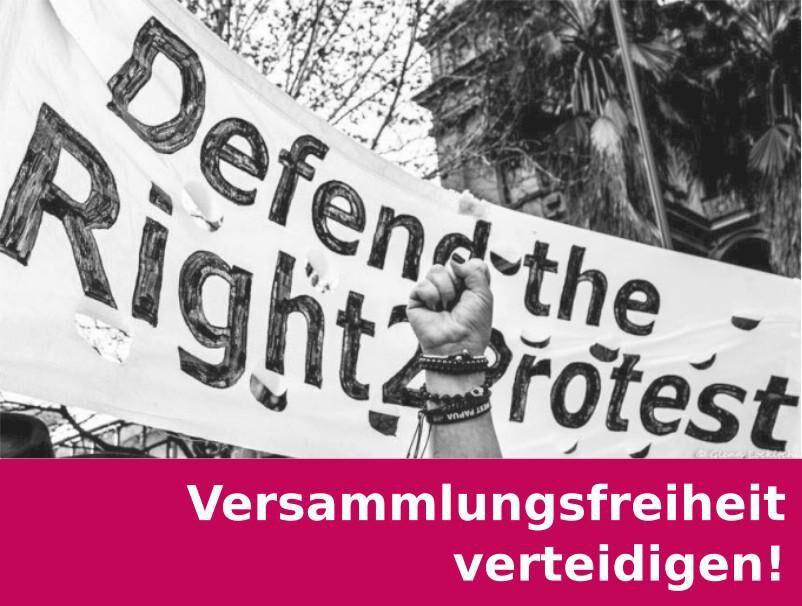 Read more about the article Kundgebung am 17.03.: Versammlungsfreiheit verteidigen!
